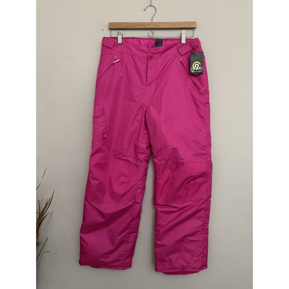 Champion Girls ski Pants Size XL‎ 14/16 Hot Pink Adjustable Waist Zipper Pockets